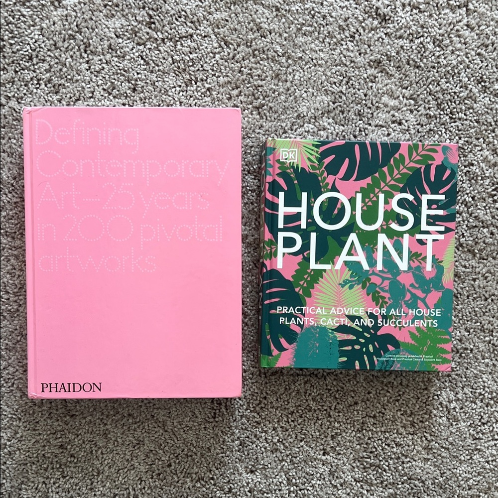 Coffee Table Books Contemporary Art and Plants